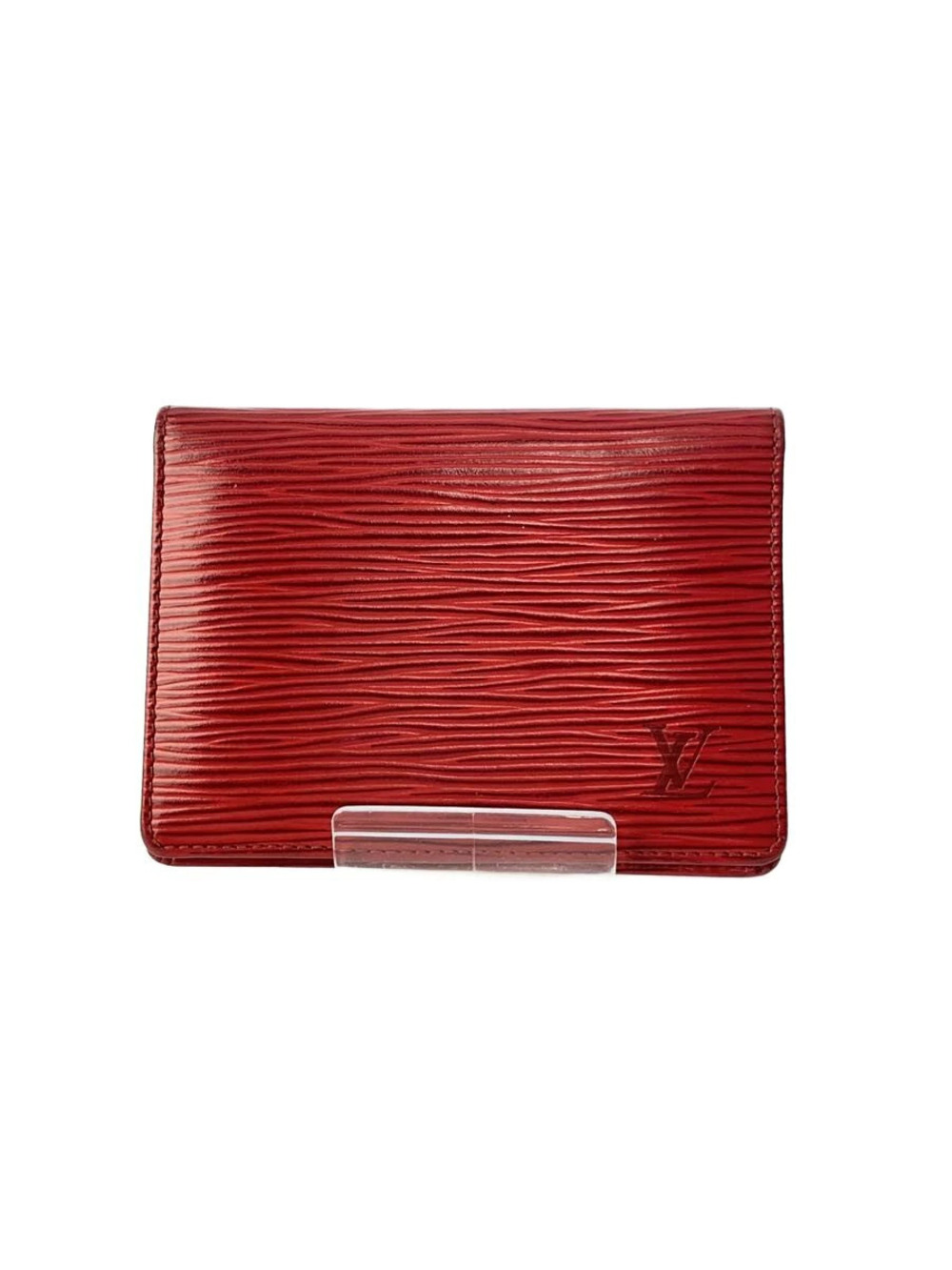 LOUIS VUITTON Porte Wallet Cartes Vertical Epi RED